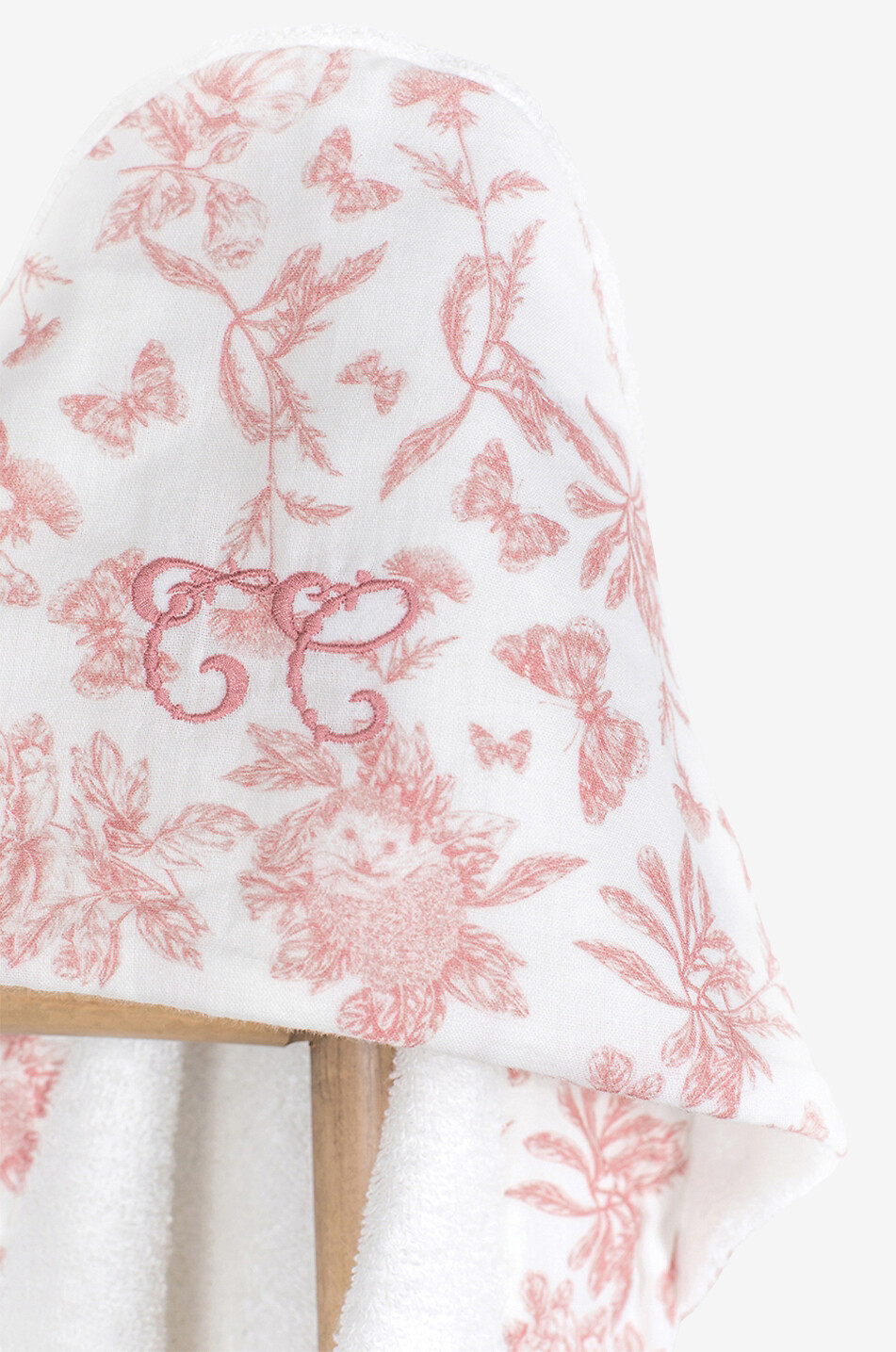 TARTINE ET CHOCOLAT Cape de bain bébé imprimée Toile de Jouy Bébé ORANGE CLAIR 5