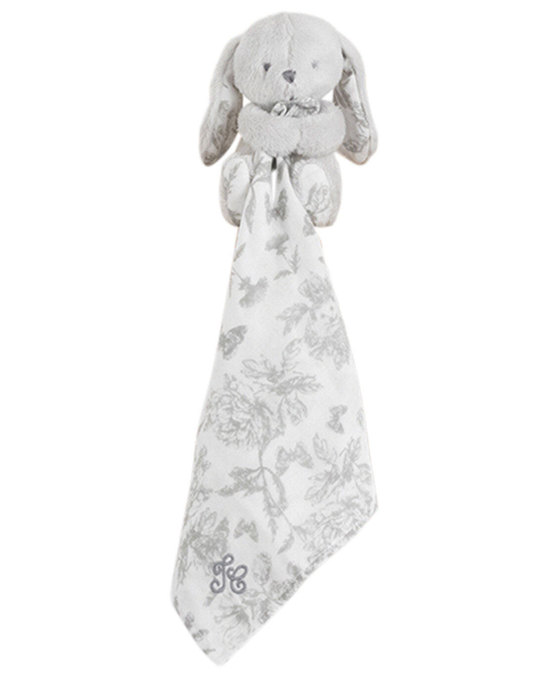 TARTINE ET CHOCOLAT Augustin Le Lapin soft toy with Toile de Jouy Details Baby GREY 1