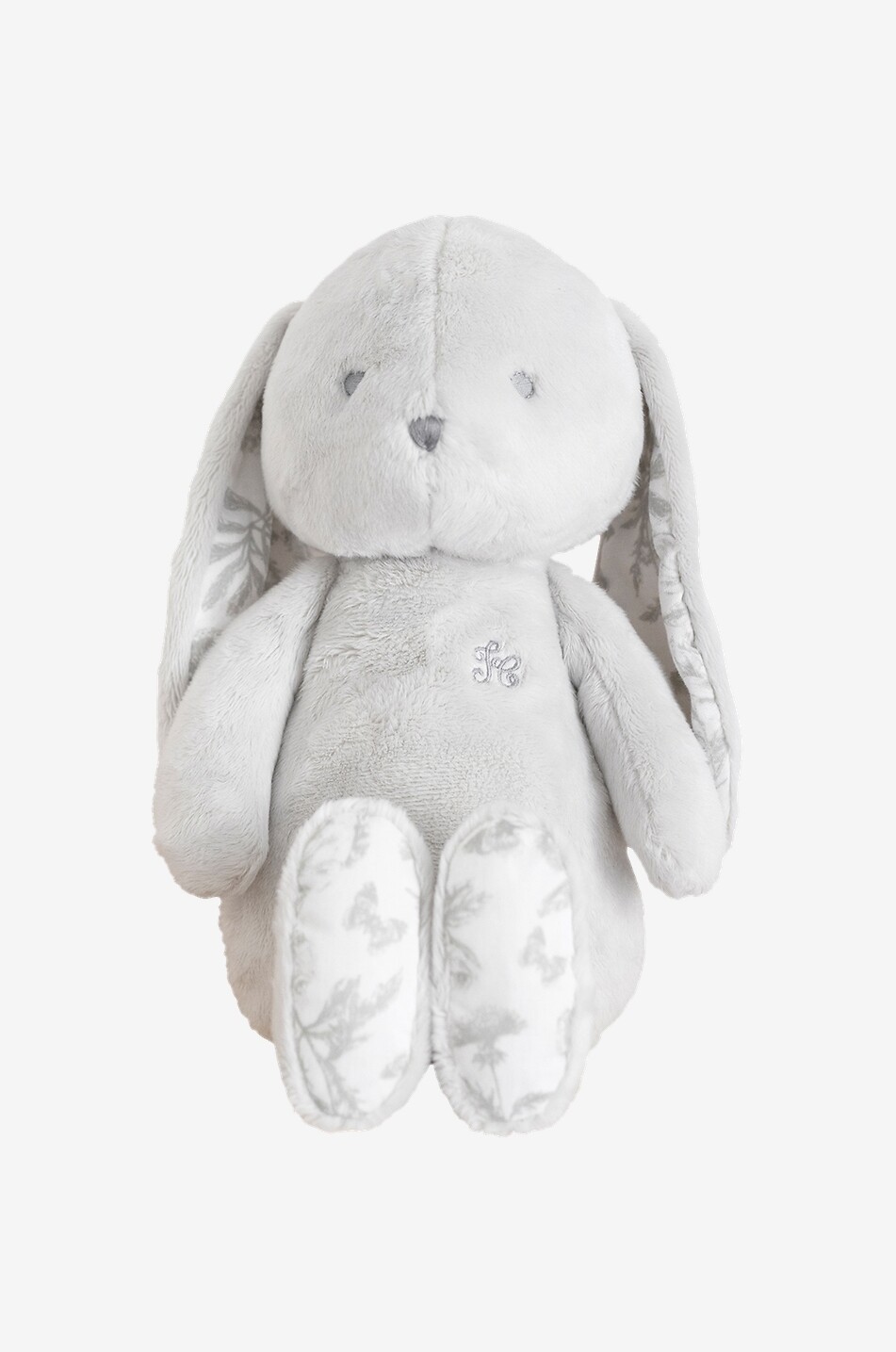 Peluche ornée de toile de Jouy Augustin Le Lapin - 35 cm
