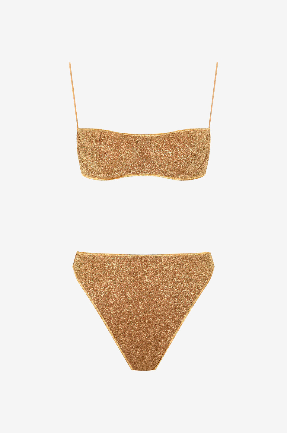 Lumière shelf-bra Lurex bikini