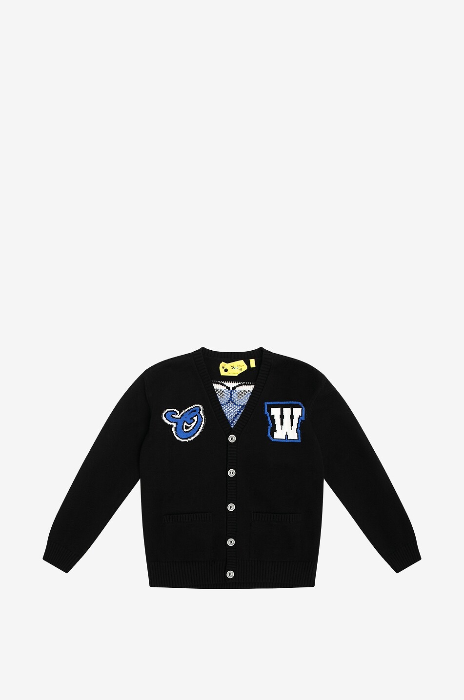 Cardigan garçon à col V OW Patch