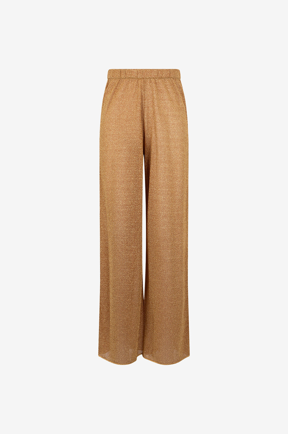 OSEREE Pantalon large en lurex Lumière Femme Beige Foncé 1