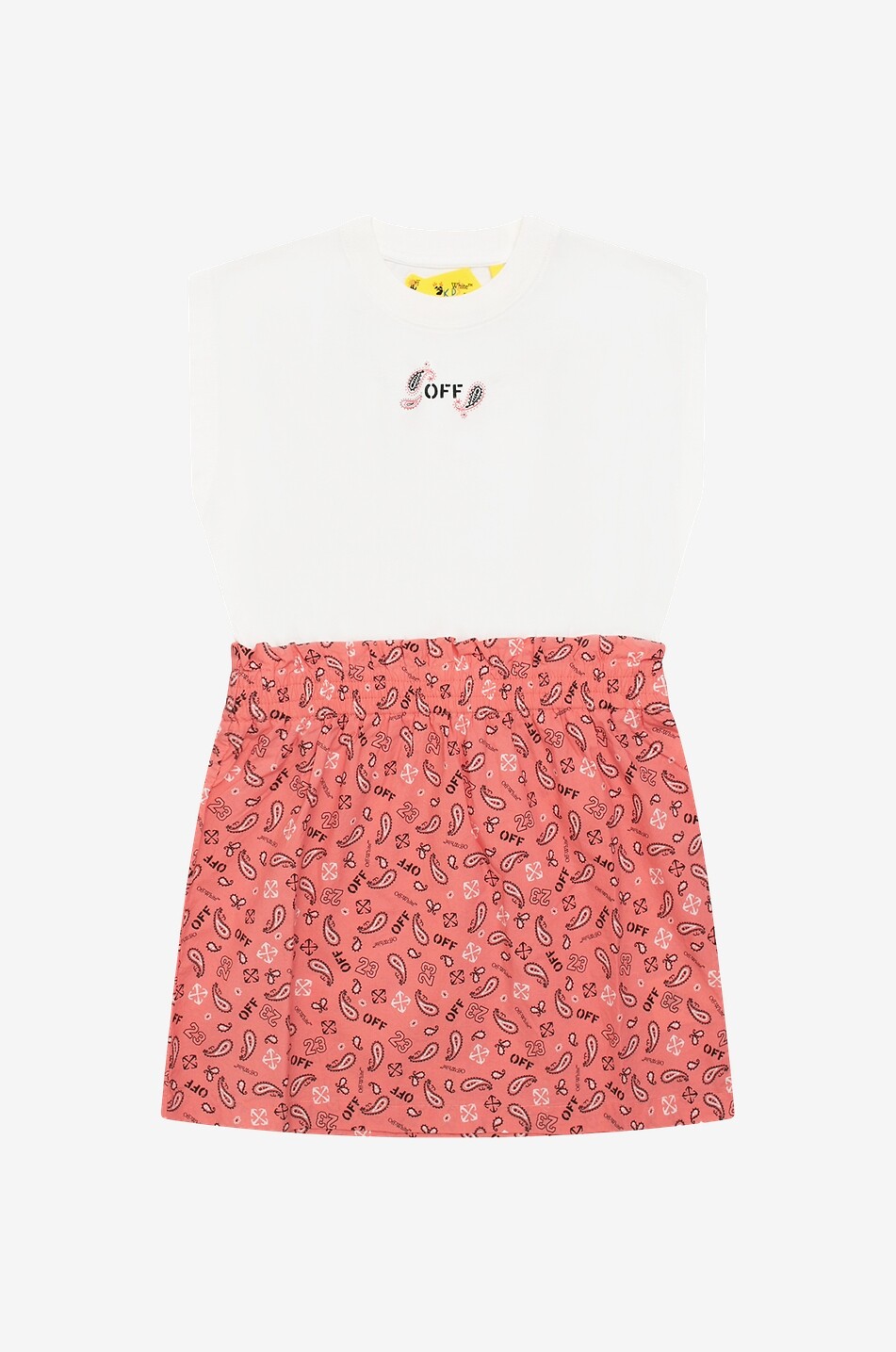 Bandana Mix girl's bi-material dress