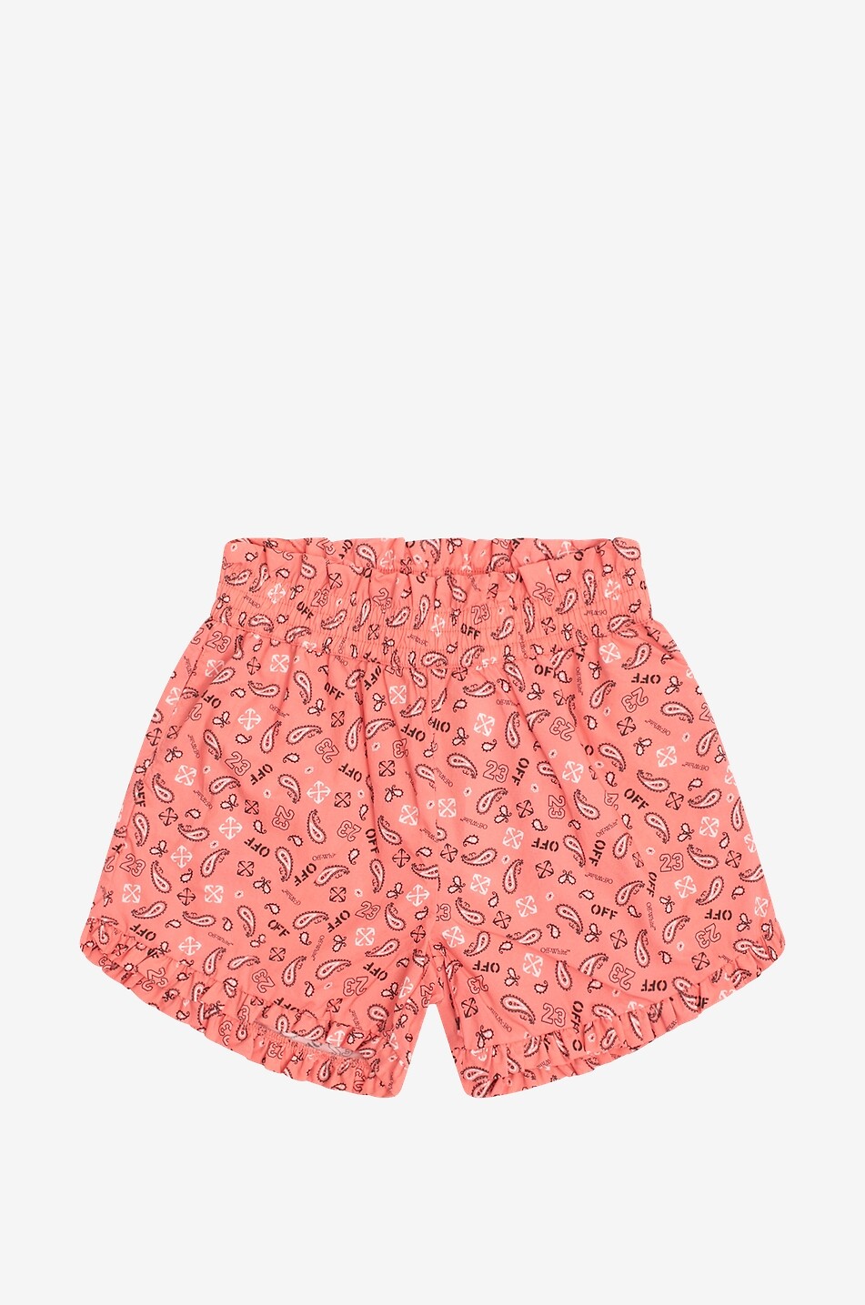 Short fille en popeline Bandana Coral