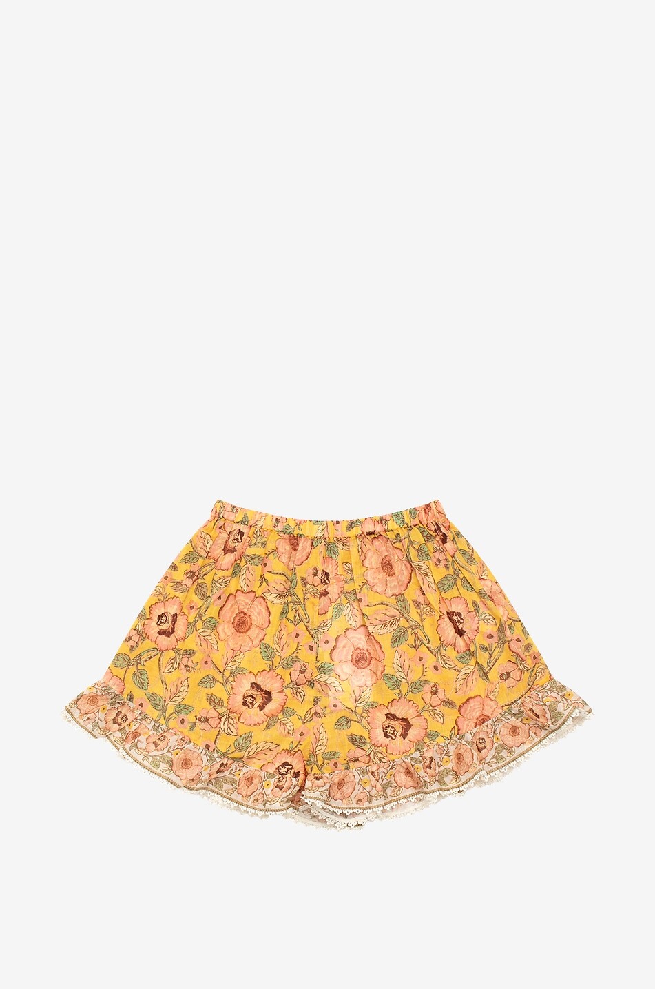 Junie Frill floral cotton girl's shorts