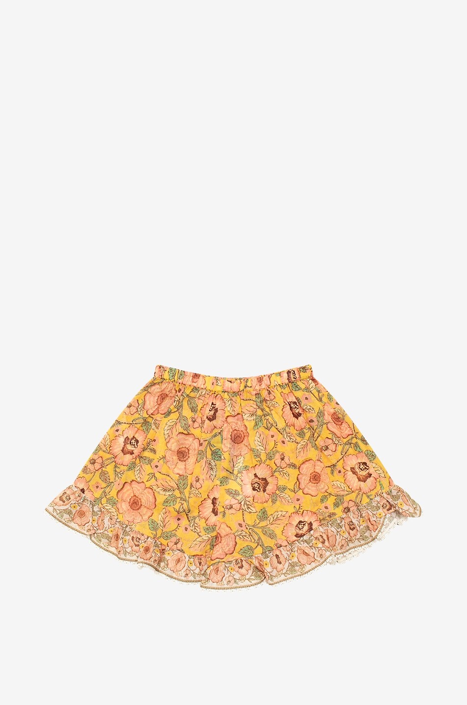 Junie Frill floral cotton girl's shorts