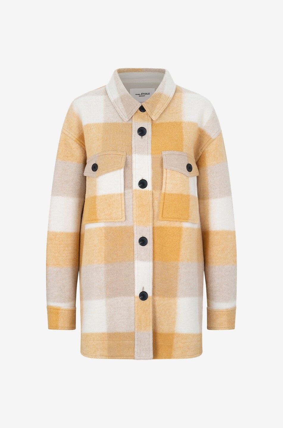 MARANT ETOILE Karierte Überhemd-Jacke Harveli Damen BEIGE 1