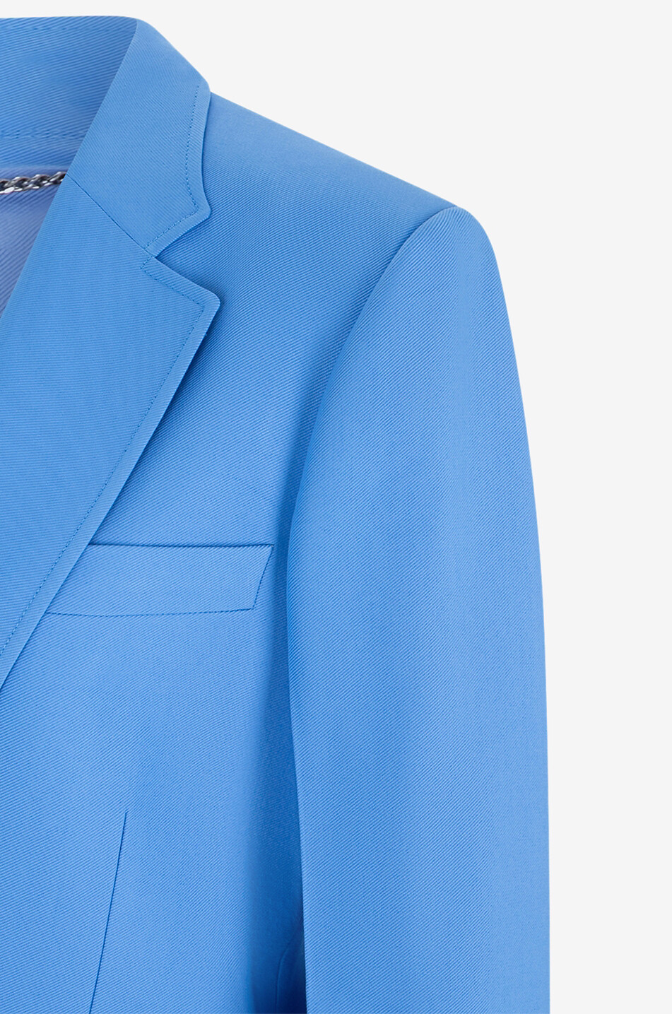 STELLA McCARTNEY Blazer à boutonnage simple en sergé Femme BLEU 2