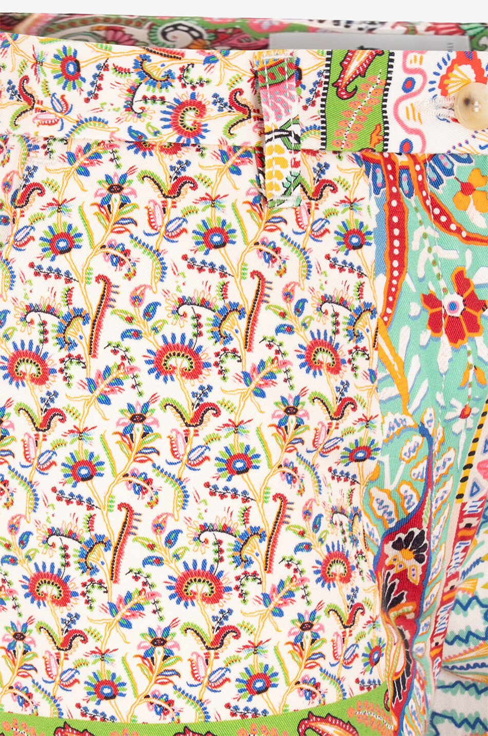 ETRO Hose aus Baumwolle mit geradem Bein und Patchwork-Print Damen BUNT 3