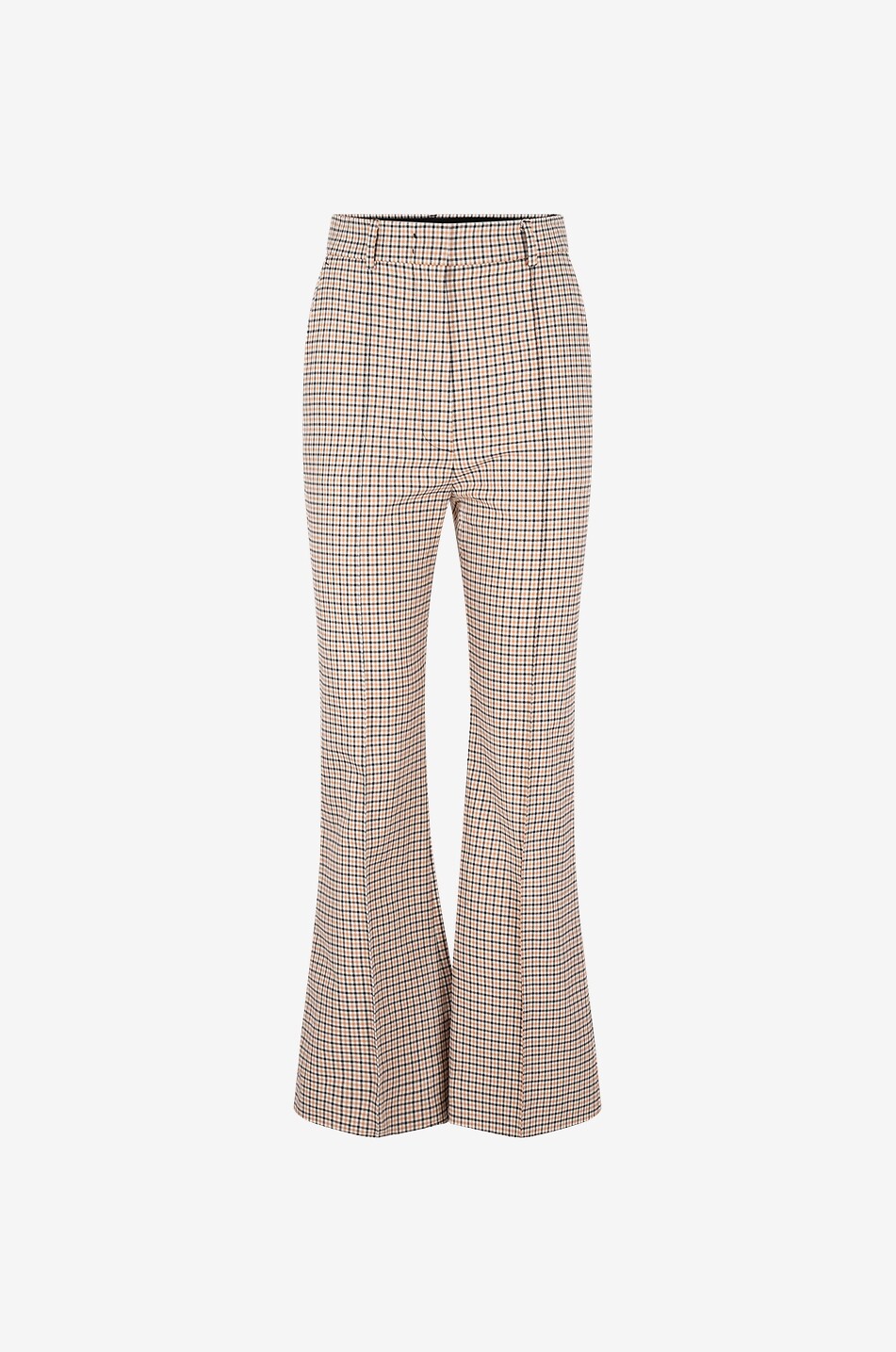 Pantalon évasé à carreaux Braies