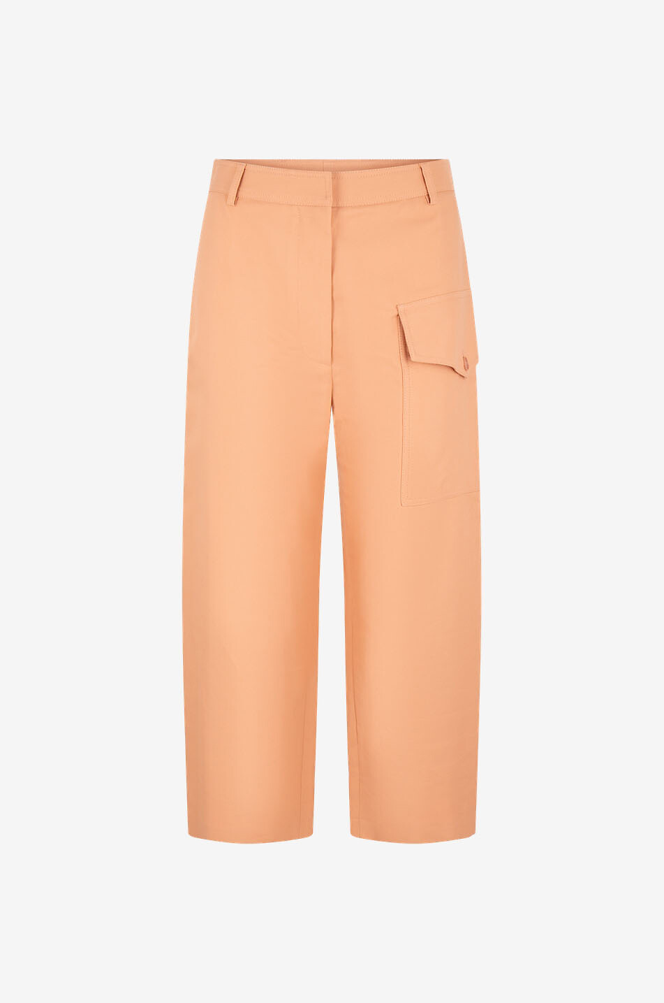 Verkürzte weite Hose im Cargo-Stil