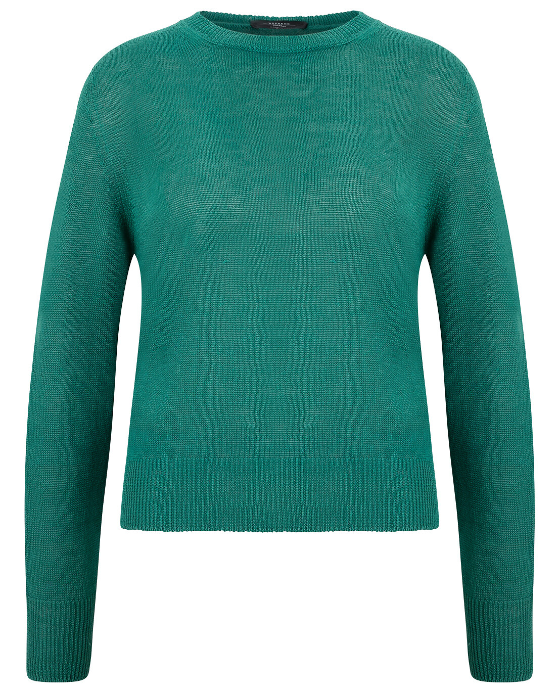 Weekend max Mara / linen outlet yarn volpino emerald green crewneck sweater