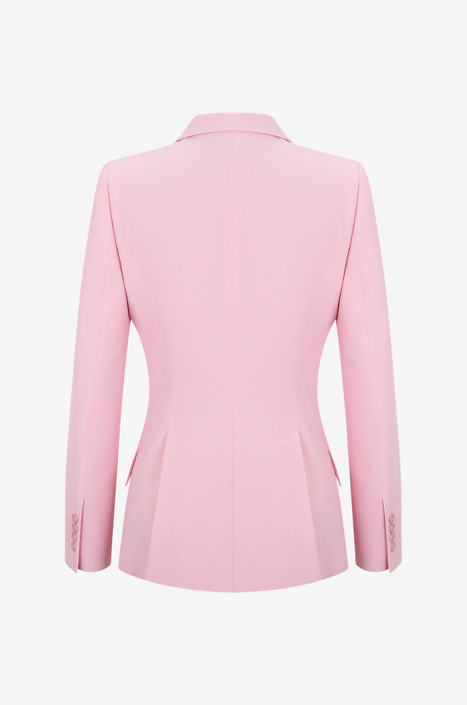 ALEXANDER McQUEEN Taillierter Crêpe-Blazer mit betonten Schultern Damen HELLROSA 2