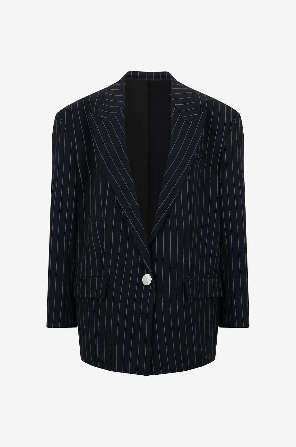 Glen pinstripe oversize blazer