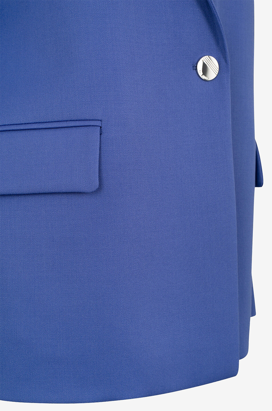 Slim fit wool twill blazer