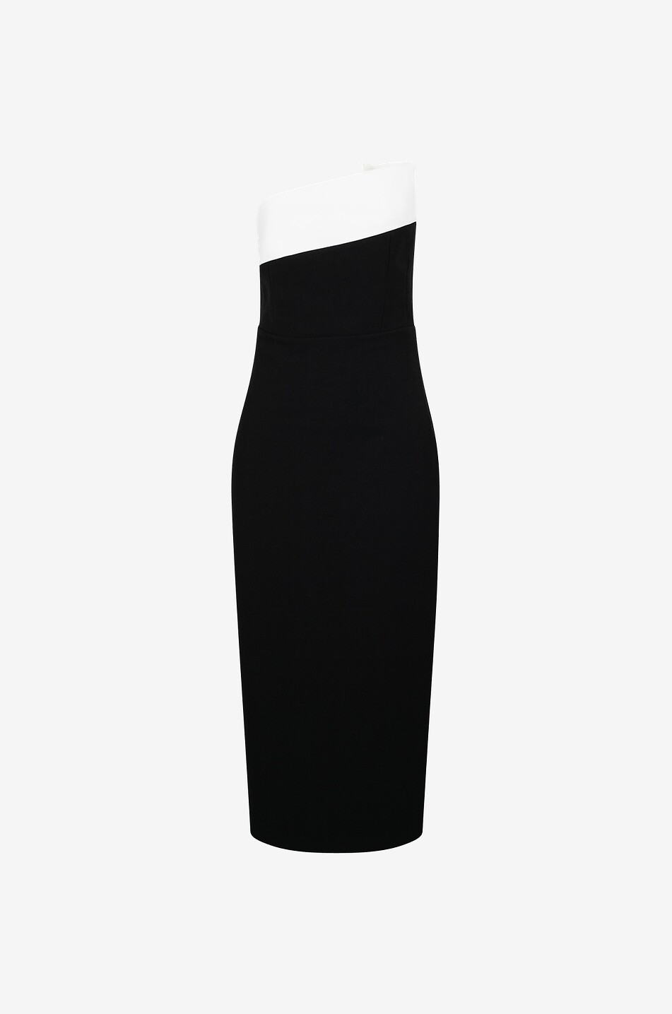 ROLAND MOURET Robe fourreau sans manches à détail drapé Femme NOIR 1