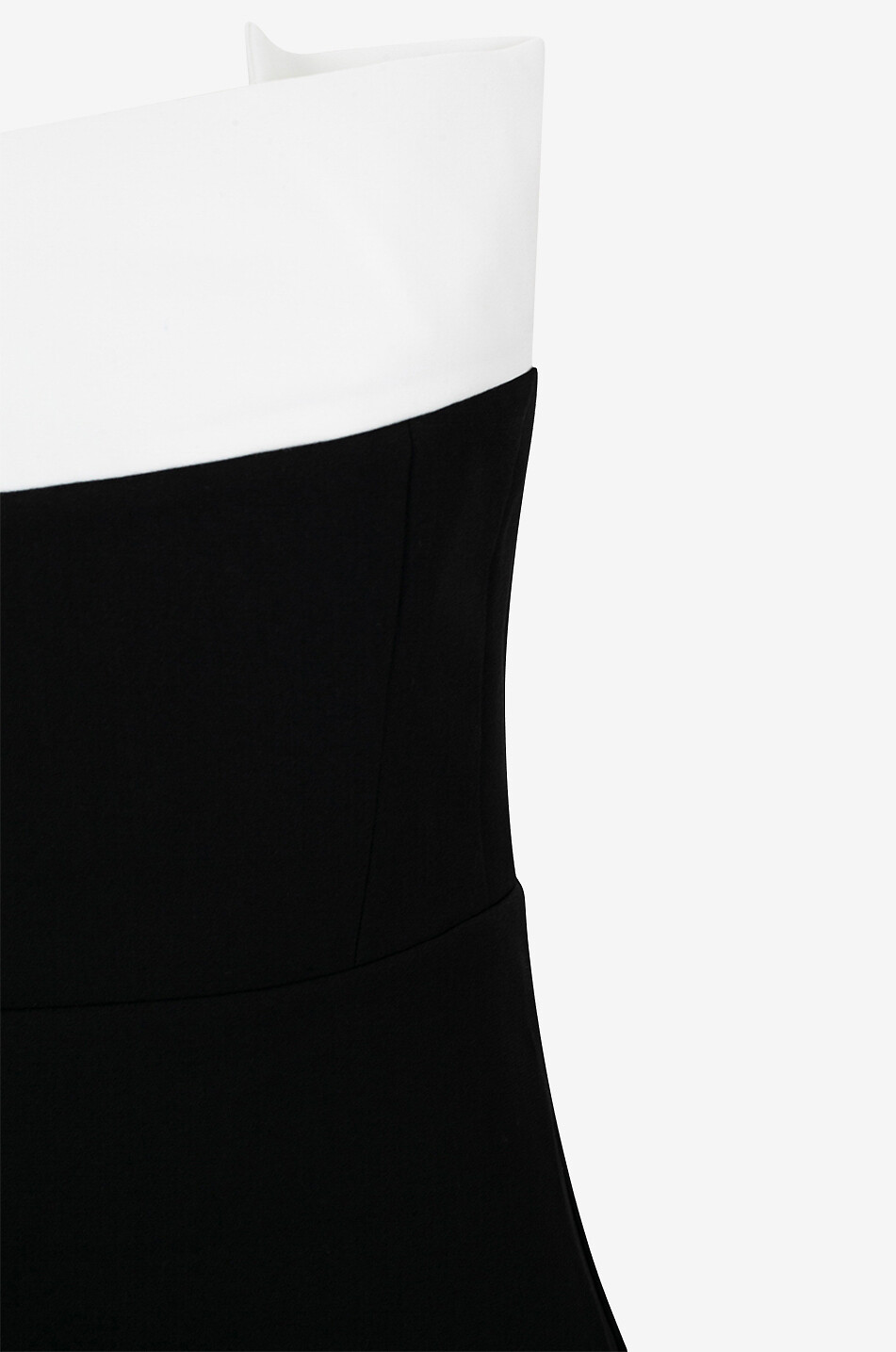 ROLAND MOURET Robe fourreau sans manches à détail drapé Femme NOIR 3