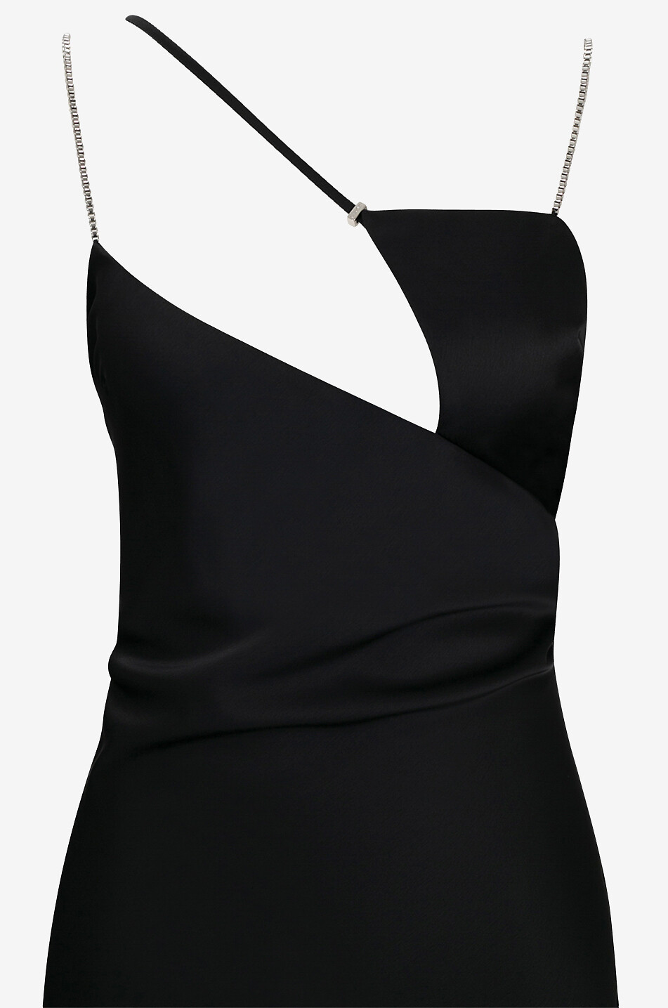 THE ATTICO Langes Satinkleid Melva Damen SCHWARZ 3