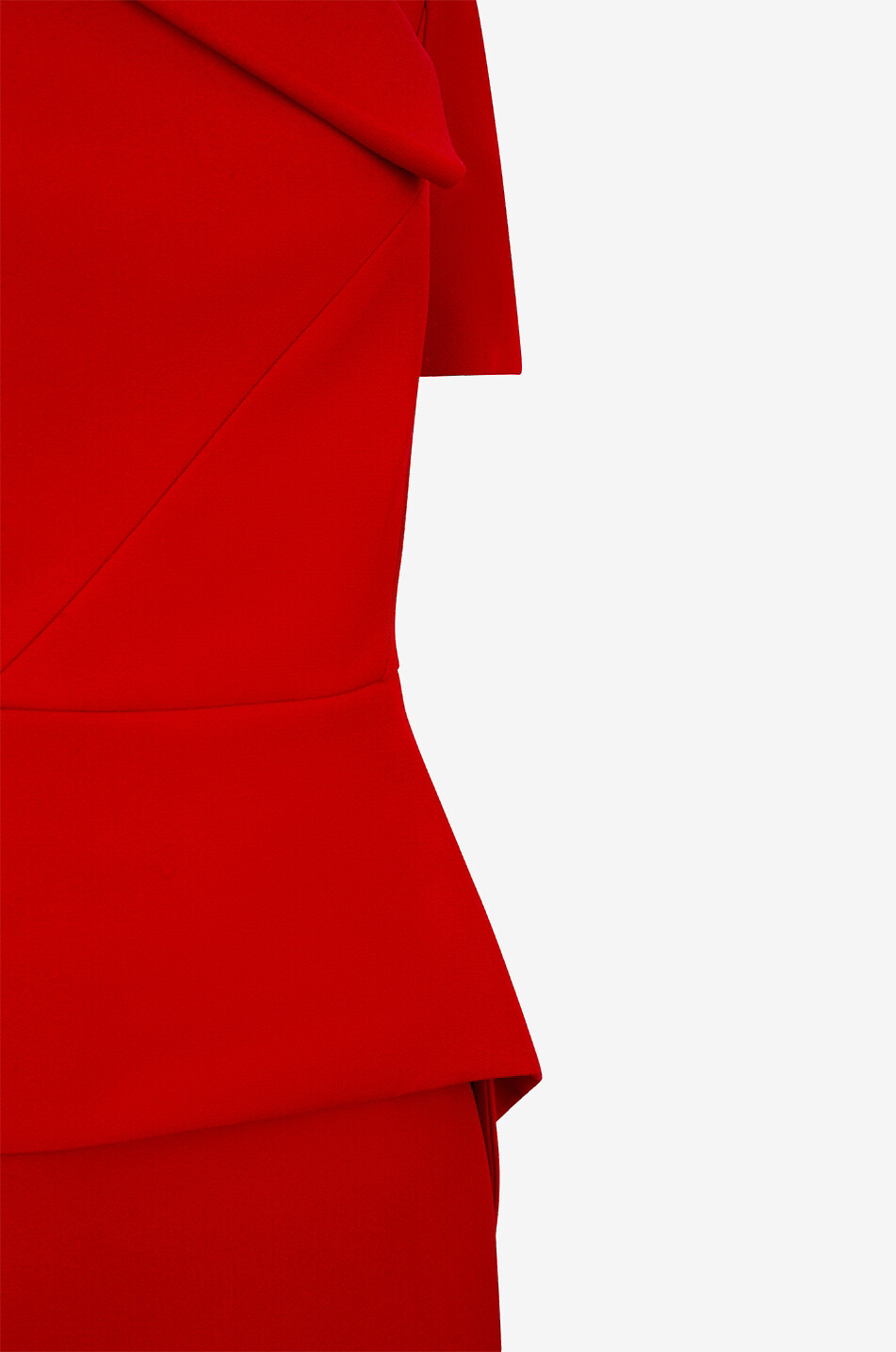 Robe midi en crêpe à détails drapés