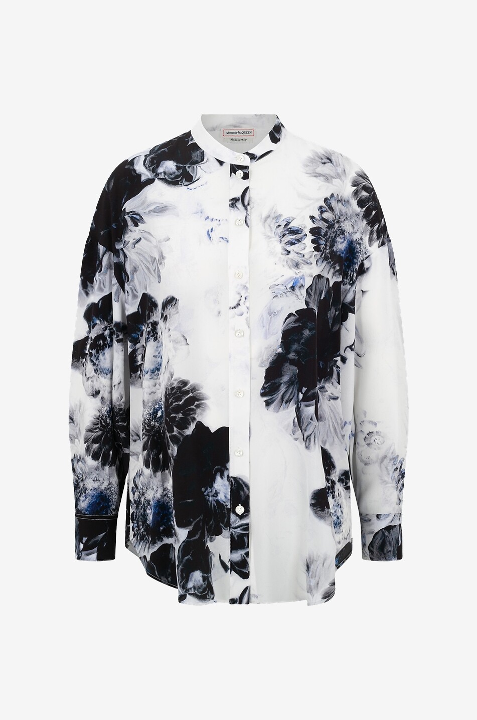 Chemise en soie fleurie Chiaroscuro Cocoon Sleeve