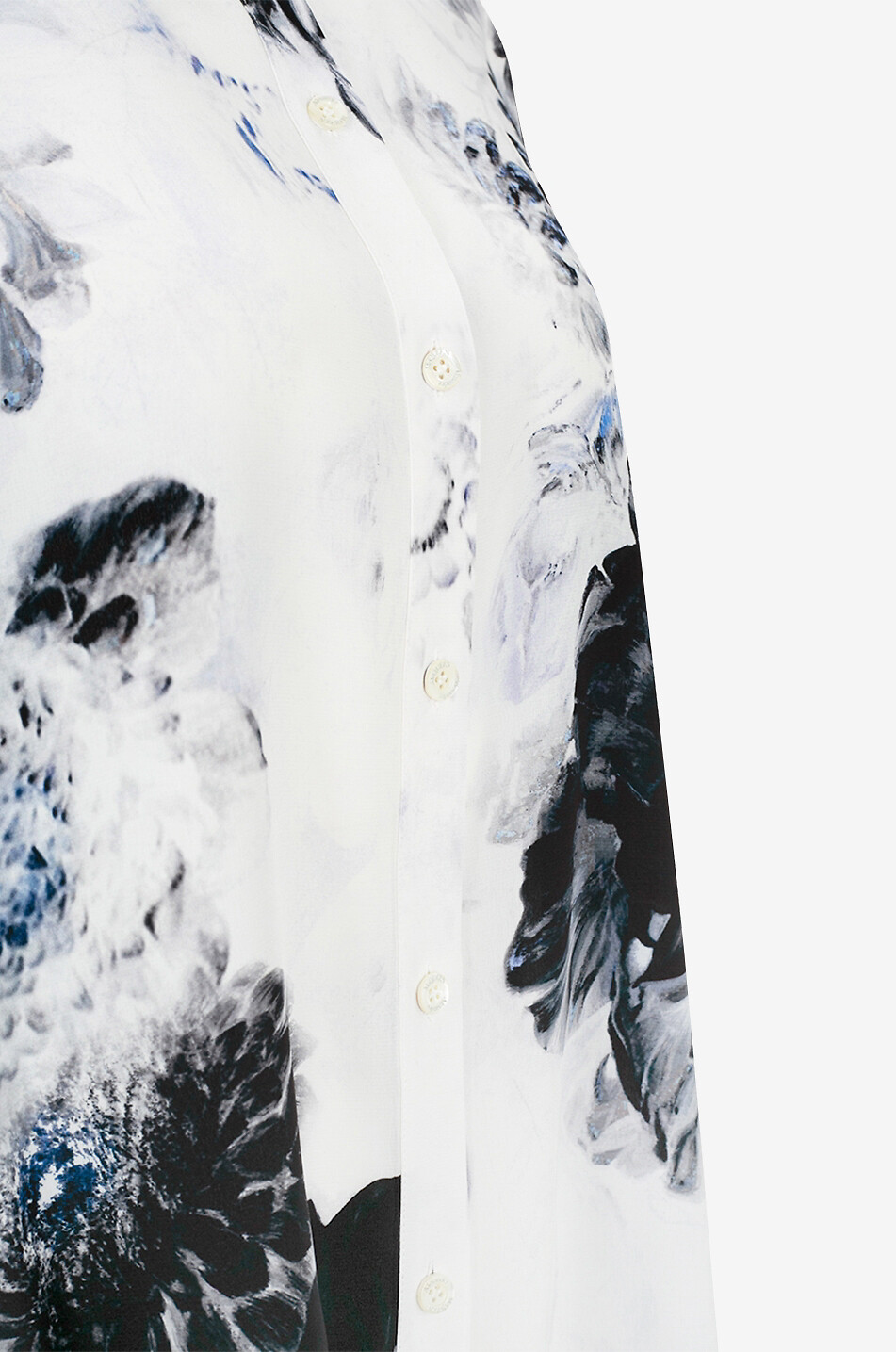 ALEXANDER McQUEEN Chemise en soie fleurie Chiaroscuro Cocoon Sleeve Femme MULTICOLORE 7