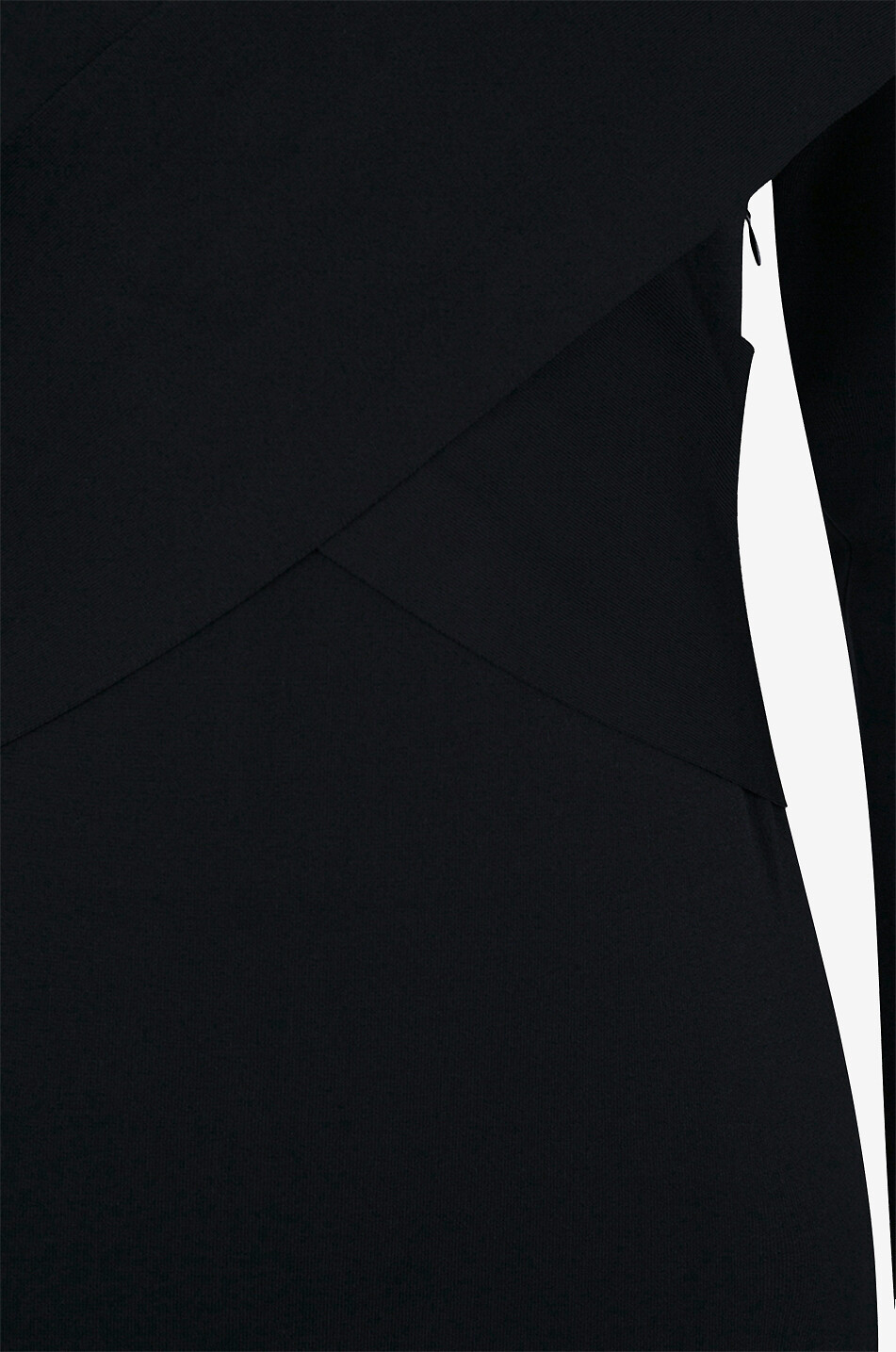 Jersey-Midikleid mit gekreuztem Detail