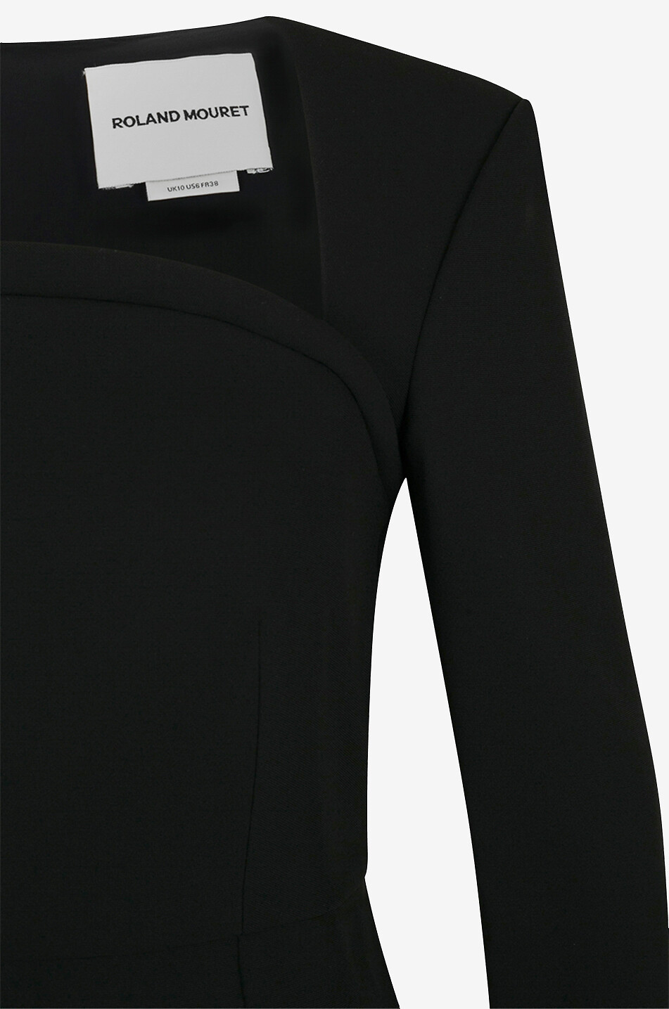 ROLAND MOURET Schmales Cady-Midikleid mit bogenförmigem Ausschnitt Moon Damen SCHWARZ 3