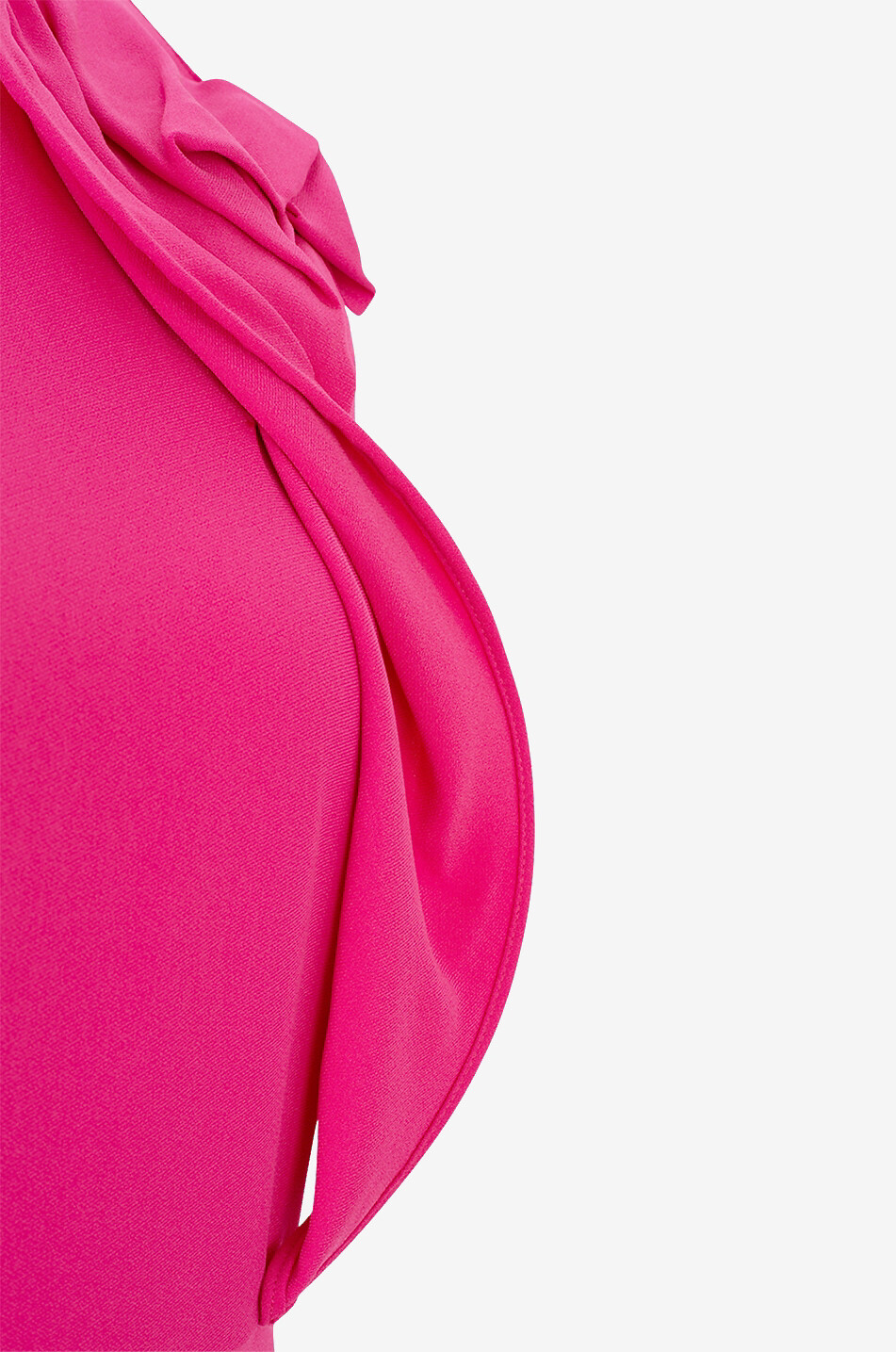 Ärmelloses Midikleid mit drapiertem Detail