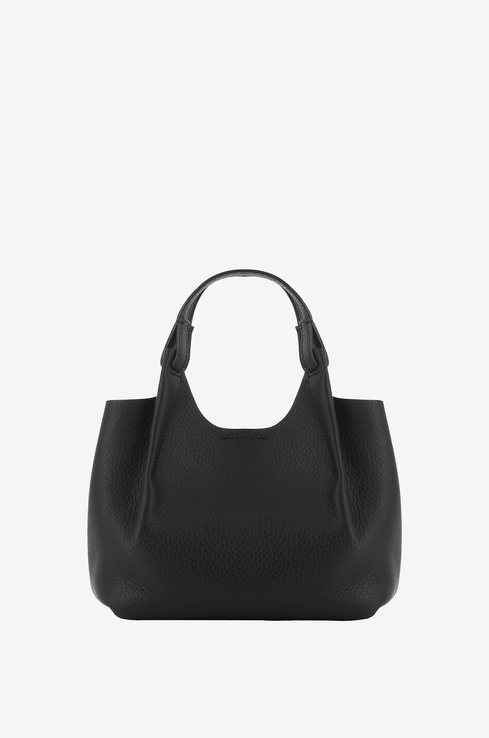 GIANNI CHIARINI Handtasche aus genarbtem Leder Dua Damen SCHWARZ 3