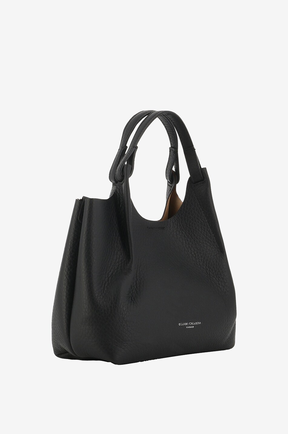 Sac à main en cuir grainé Dua GIANNI CHIARINI NOIR Bongénie