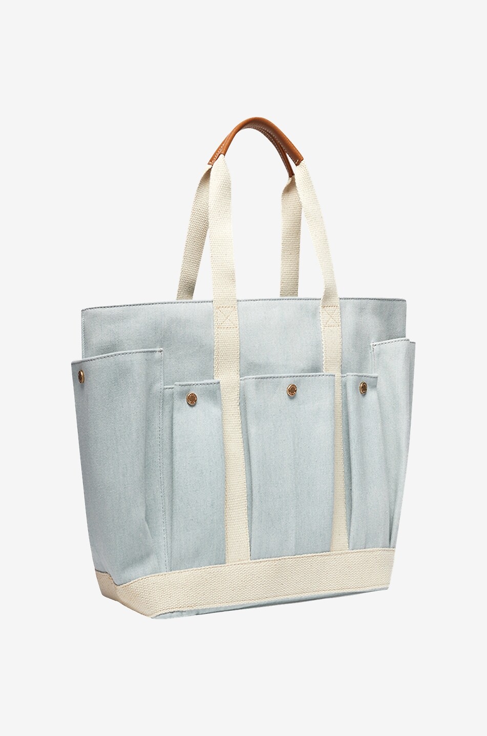 Sac cabas en denim Multi-Poche