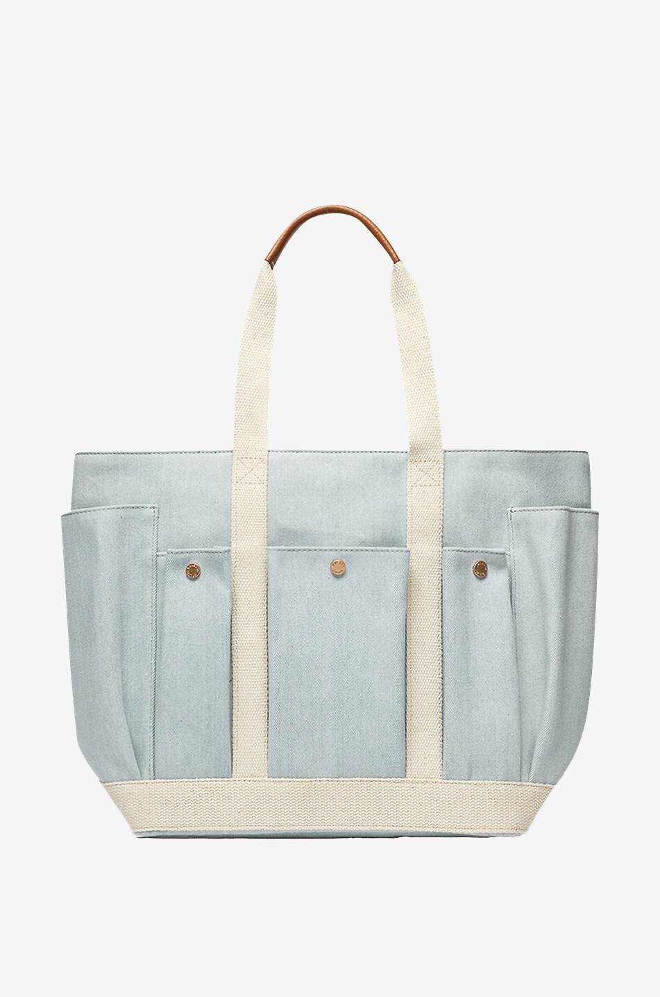 Sac cabas en denim Multi-Poche