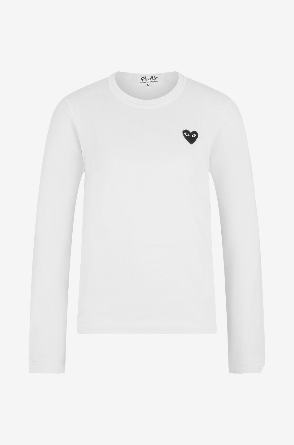 COMME DES GARCONS PLAY Black Heart long-sleeved T-shirt Women WHITE 1