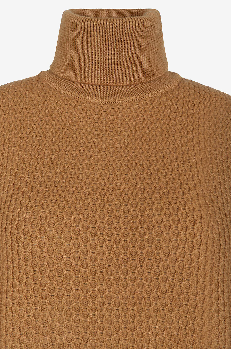 JACOB COHEN Rollkragenpullover im feinen Zopfstrick Damen HELLBRAUN 3