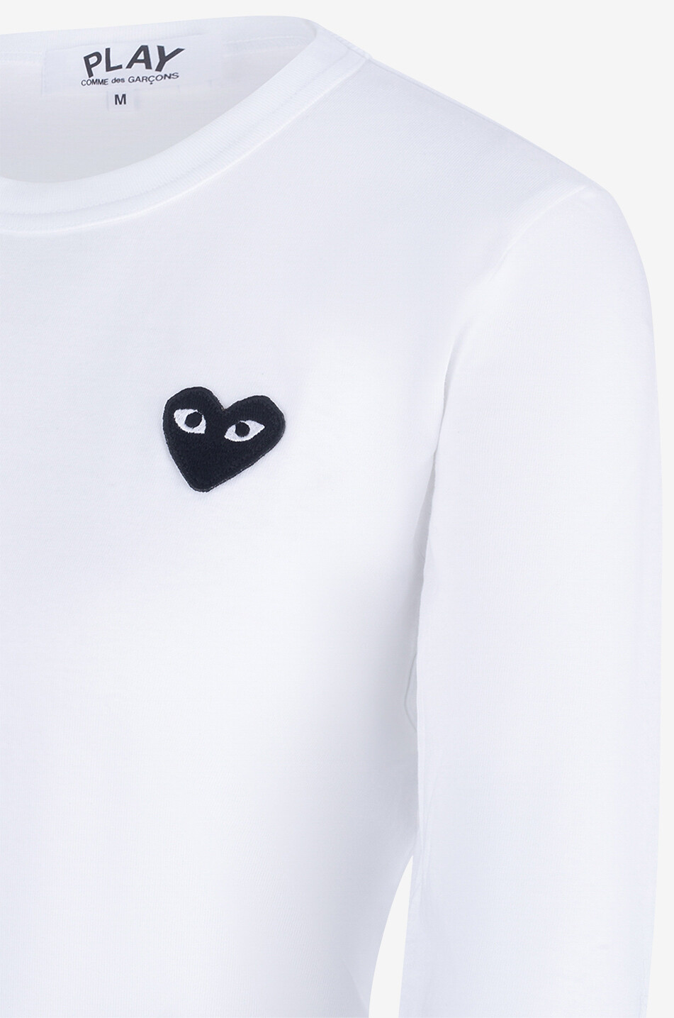 COMME DES GARCONS PLAY Black Heart long-sleeved T-shirt Women WHITE 3