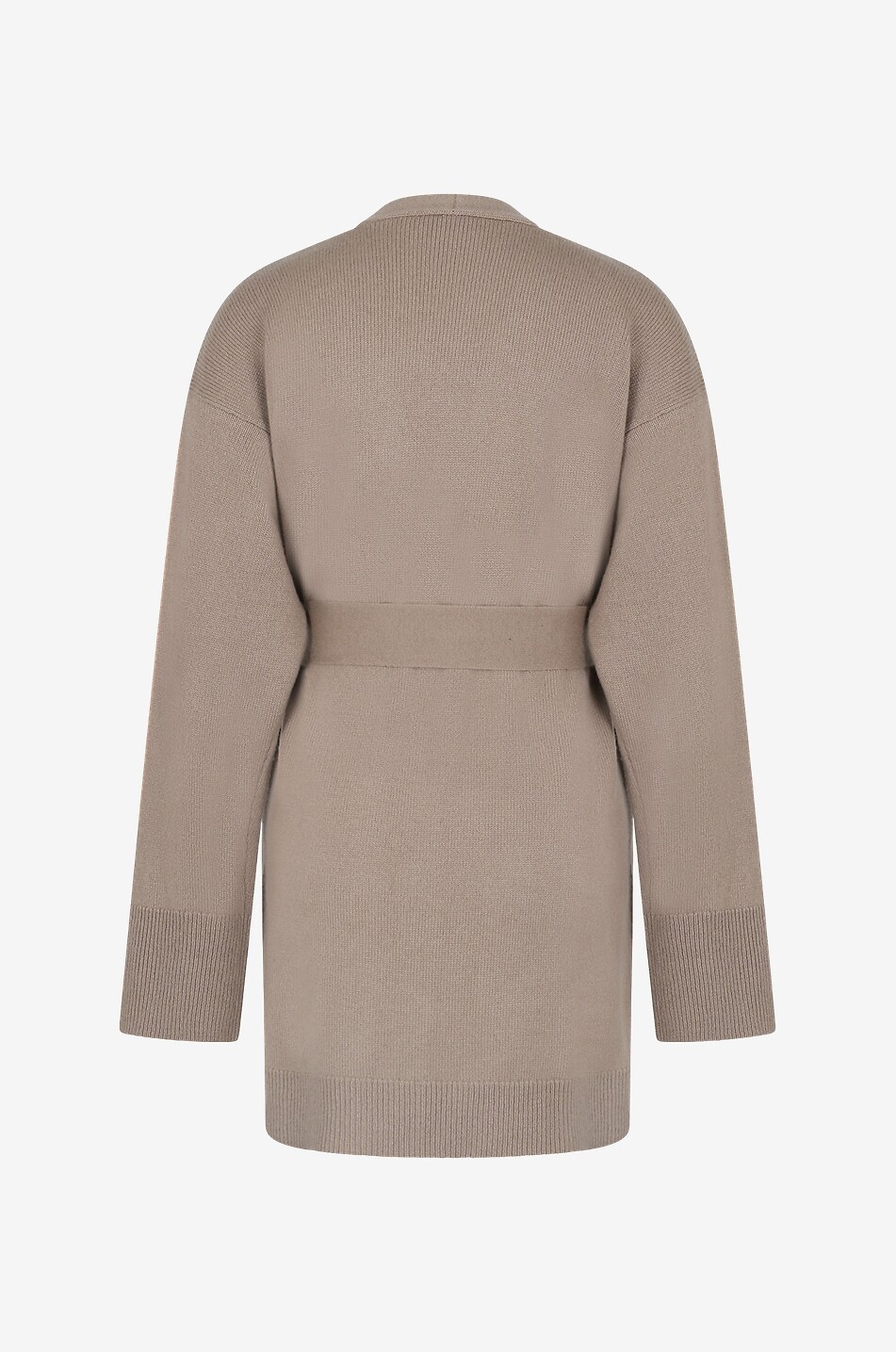BONGENIE Long belted cashmere cardigan Women BROWN 2