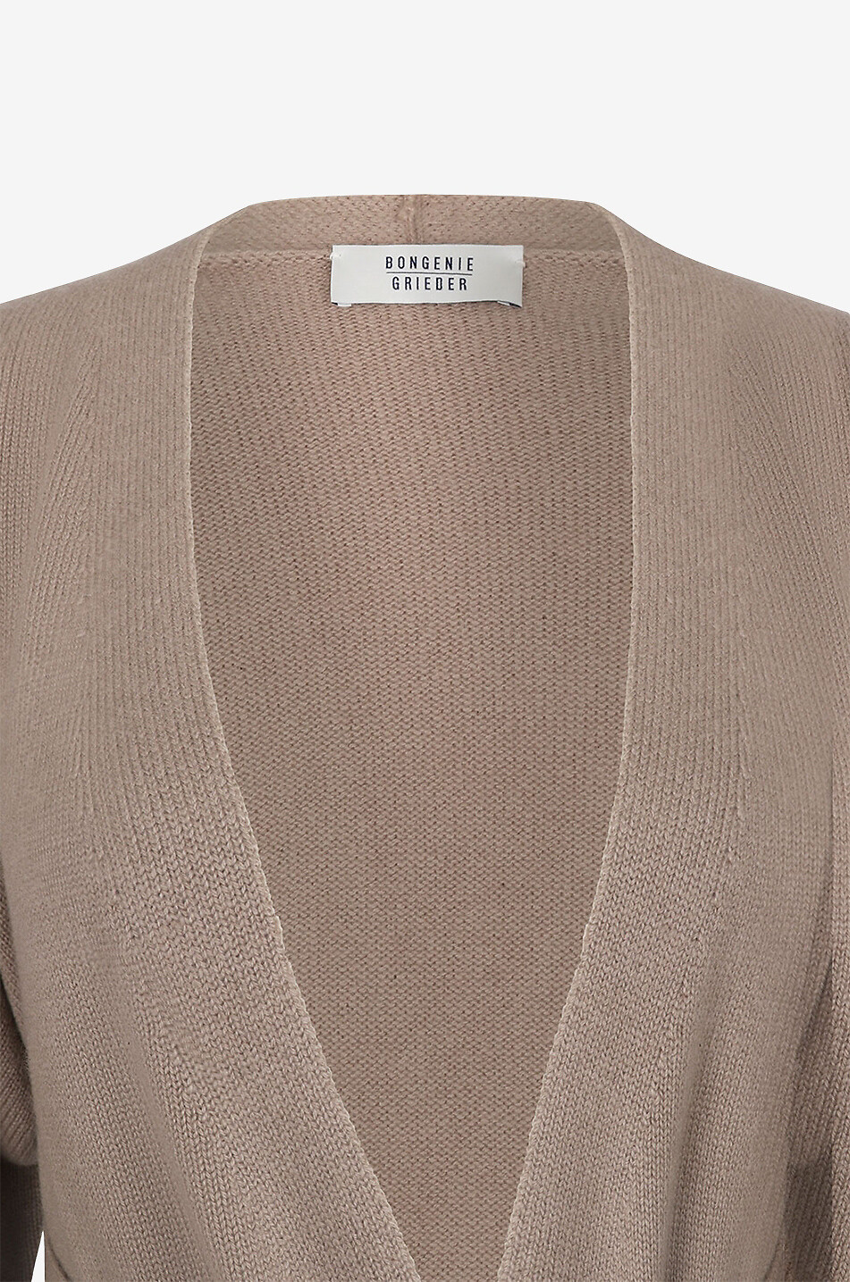 BONGENIE Long belted cashmere cardigan Women BROWN 3