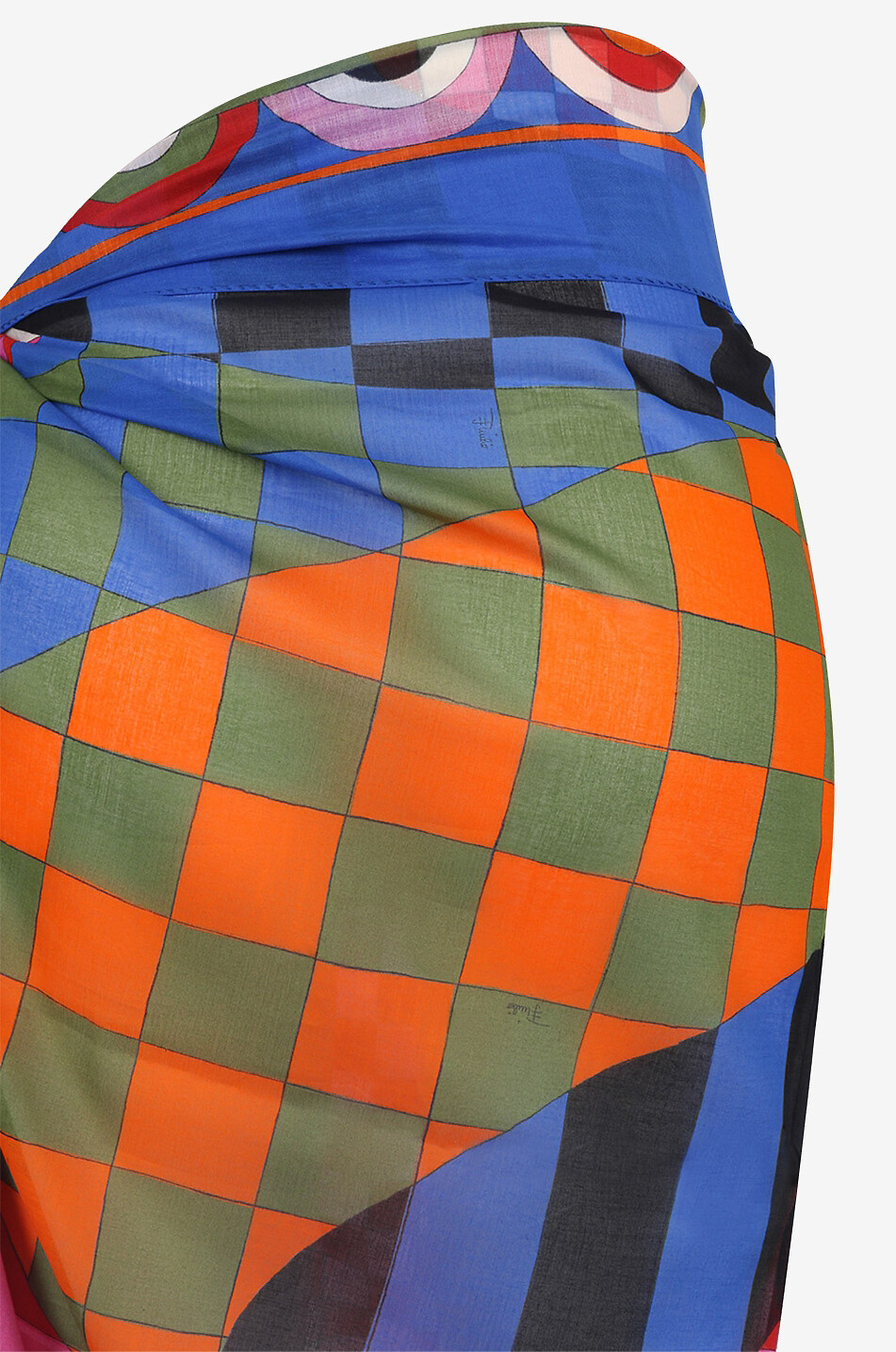 PUCCI Paréo en coton imprimé Giardino Femme MULTICOLORE 5