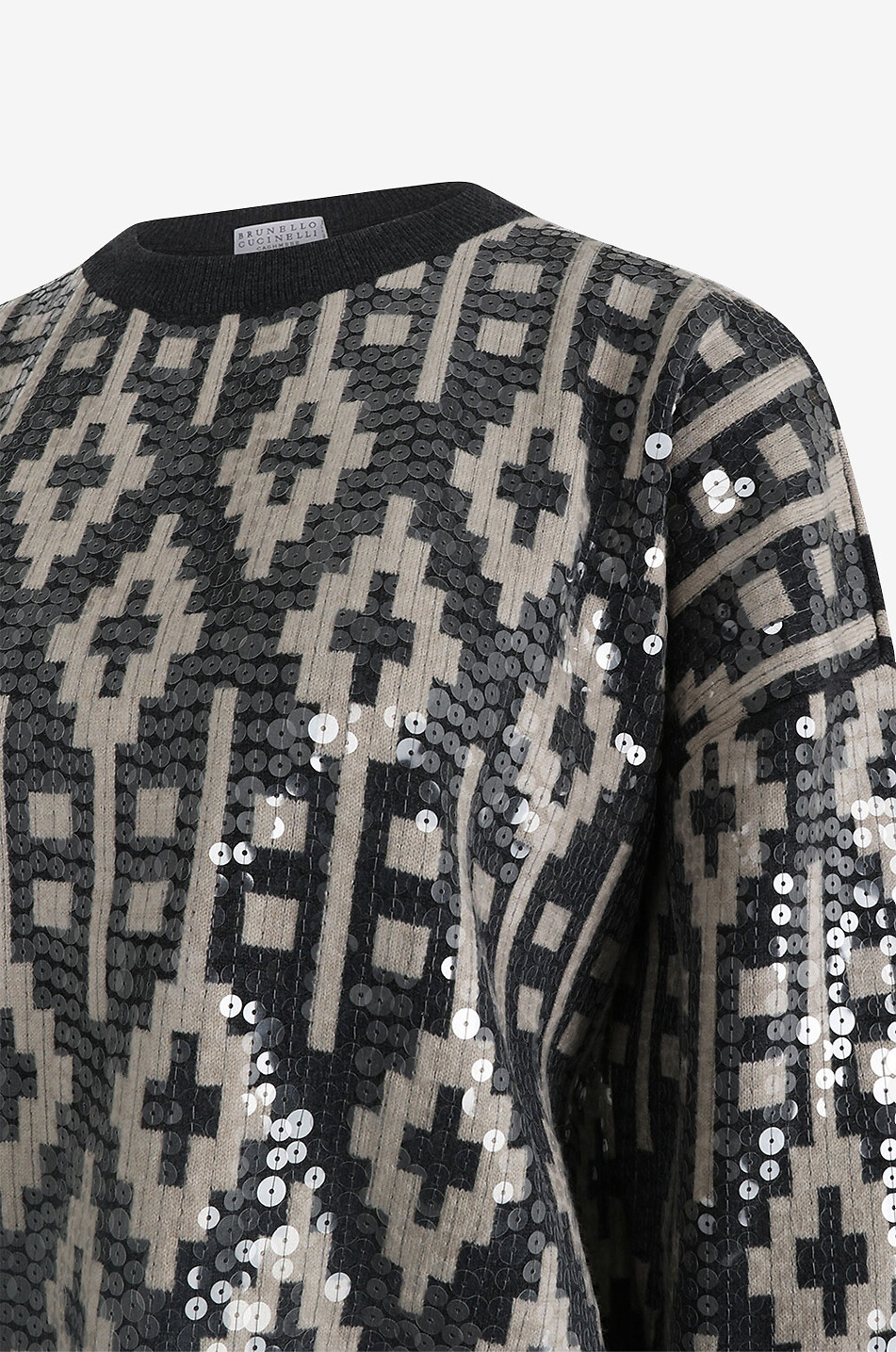 BRUNELLO CUCINELLI Dazzling Vintage bicolour jacquard jumper Women MULTI COLOURED 3