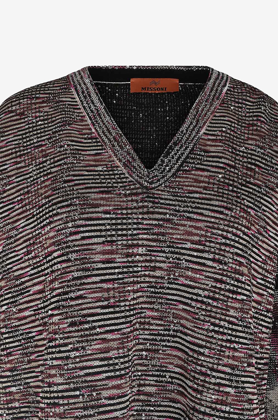 Sequin embroidered patterned oversize jumper