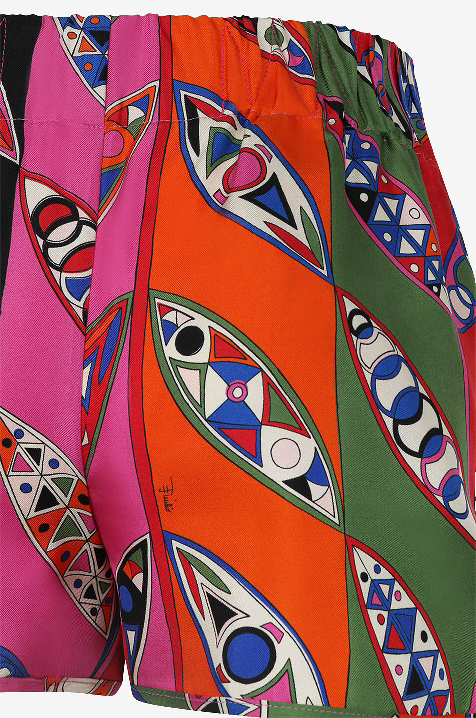 PUCCI Short en sergé de soie Girandole Femme MULTICOLORE 3