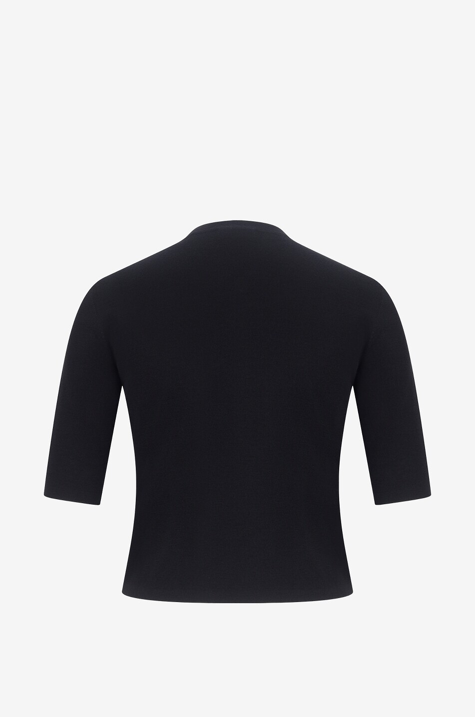 AKRIS PUNTO Cardigan fin à manches courtes Femme NOIR 2