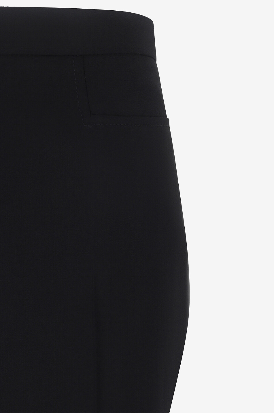 Jupe Fendue AKRIS PUNTO En Laine Noire - Taille 36 Française - Authentique - Très Bon état