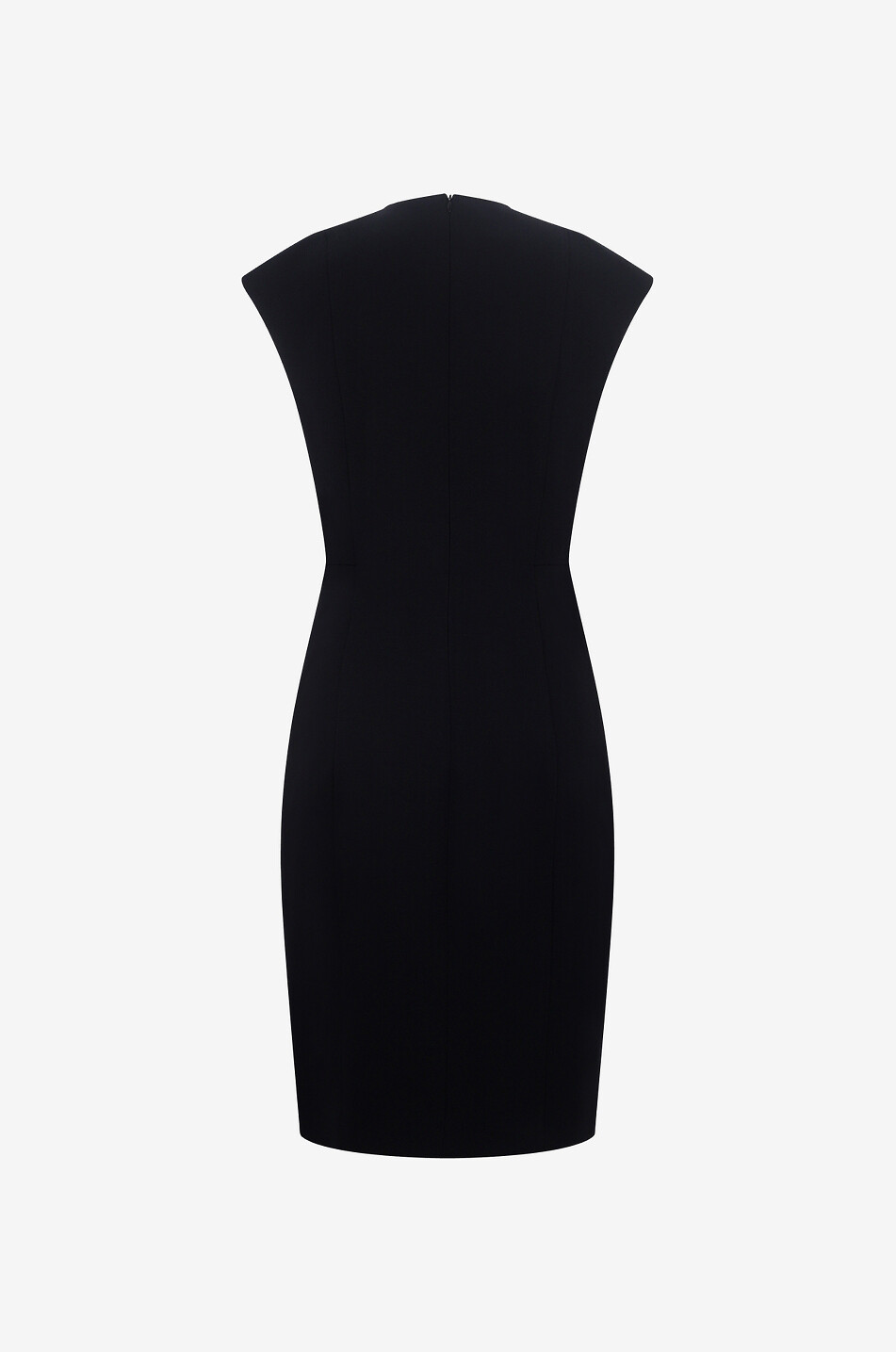 AKRIS PUNTO Milano jersey mid-length sleeveless dress Women BLACK 2