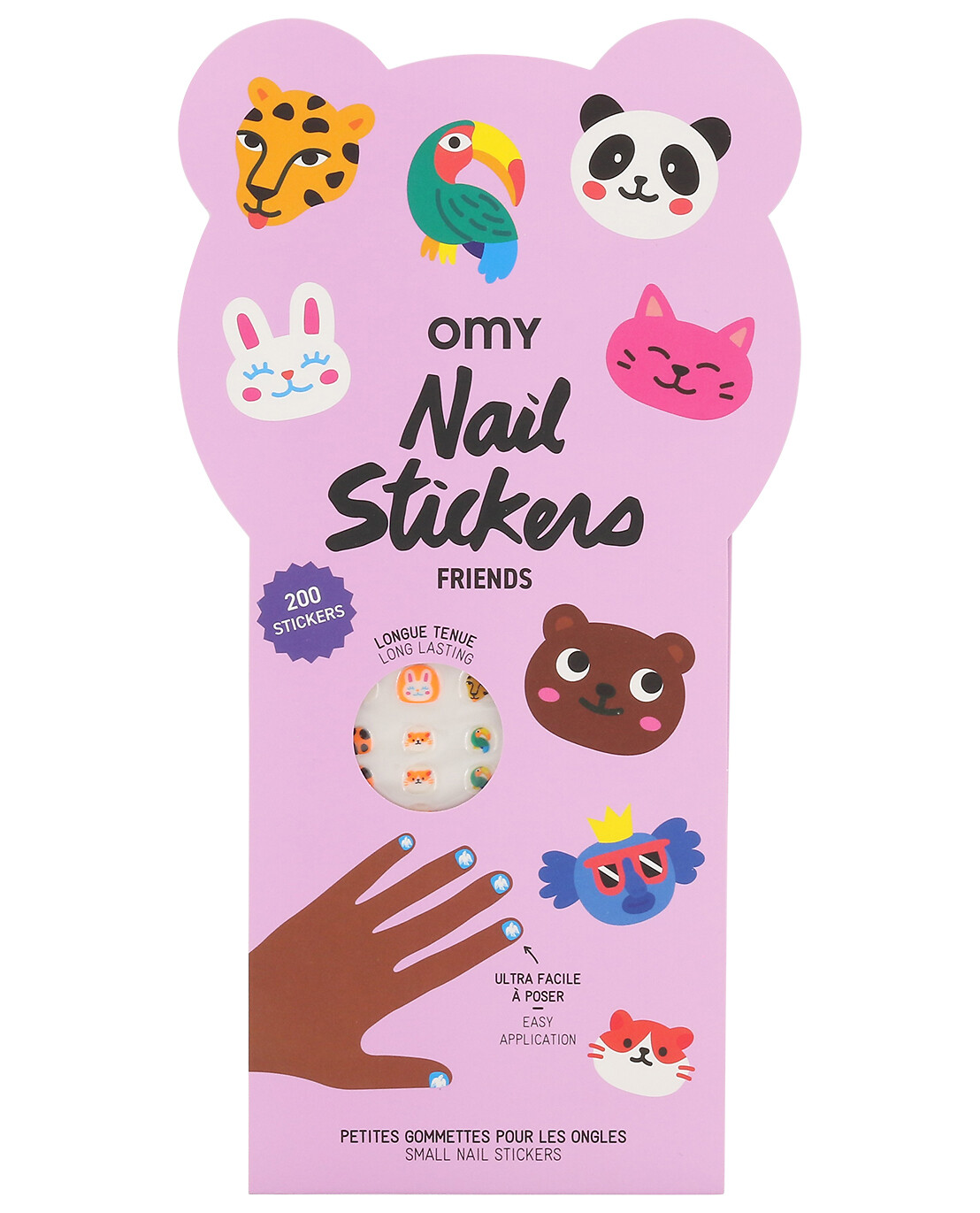 OMY Friends nail stickers for kids Baby Colourless 1