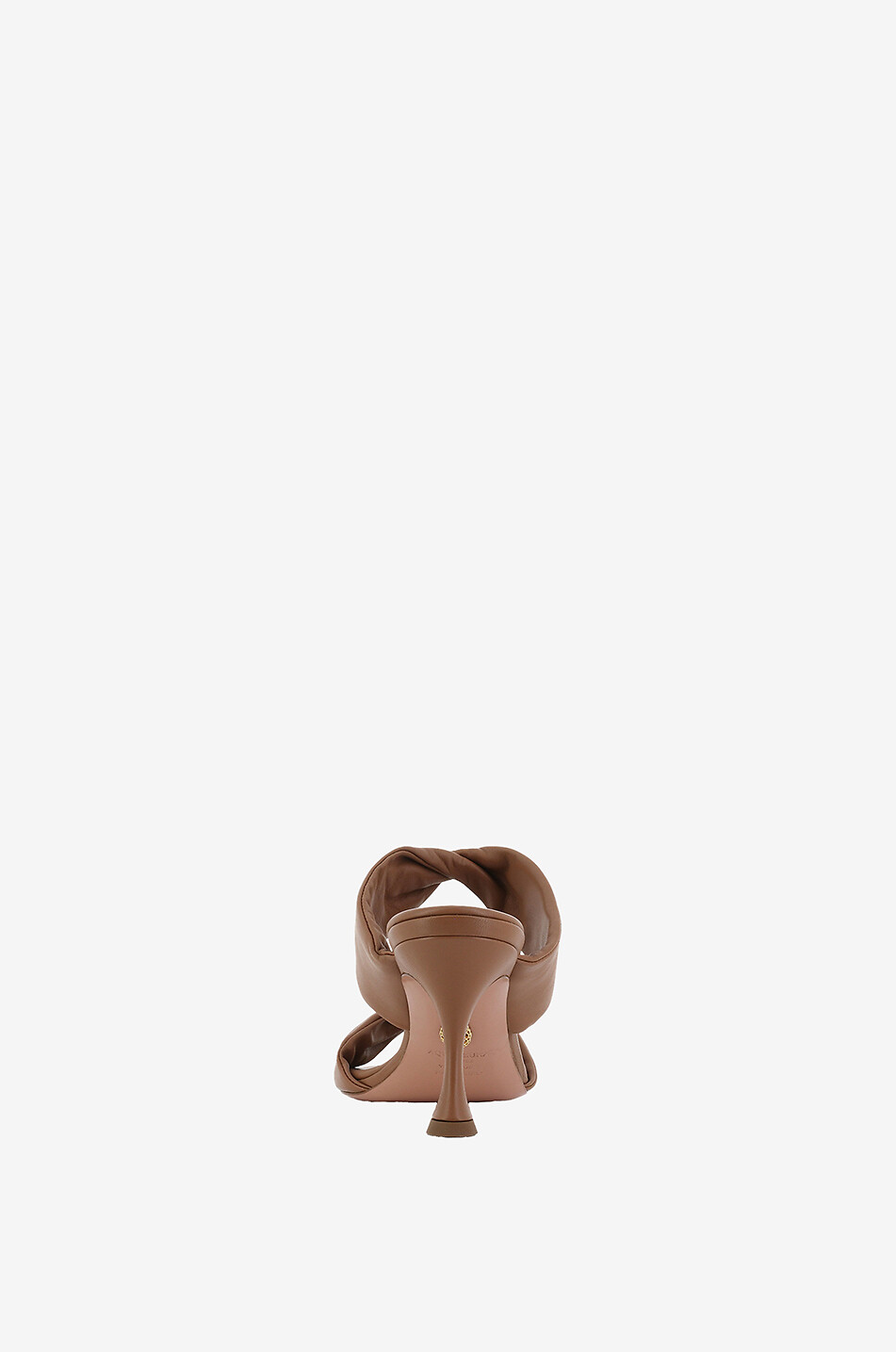 AQUAZZURA Absatz-Pantoletten aus Nappaleder Twist 75 Damen BRAUN 4