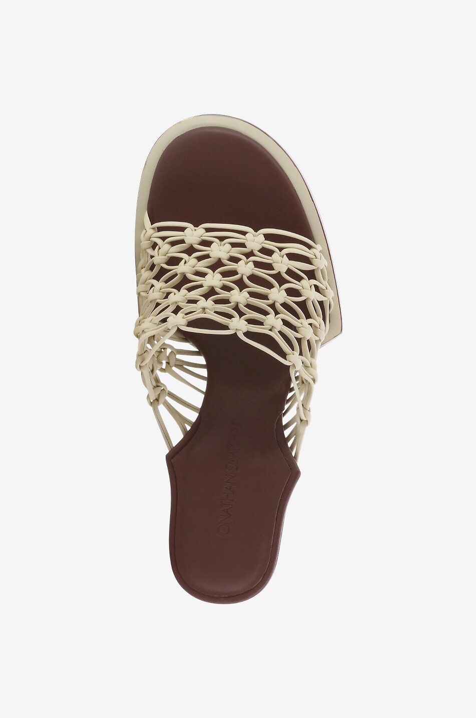 SIMKHAI Offene Flechtpantoletten mit Absatz Theo Lattice 80 Damen Hellbeige 5