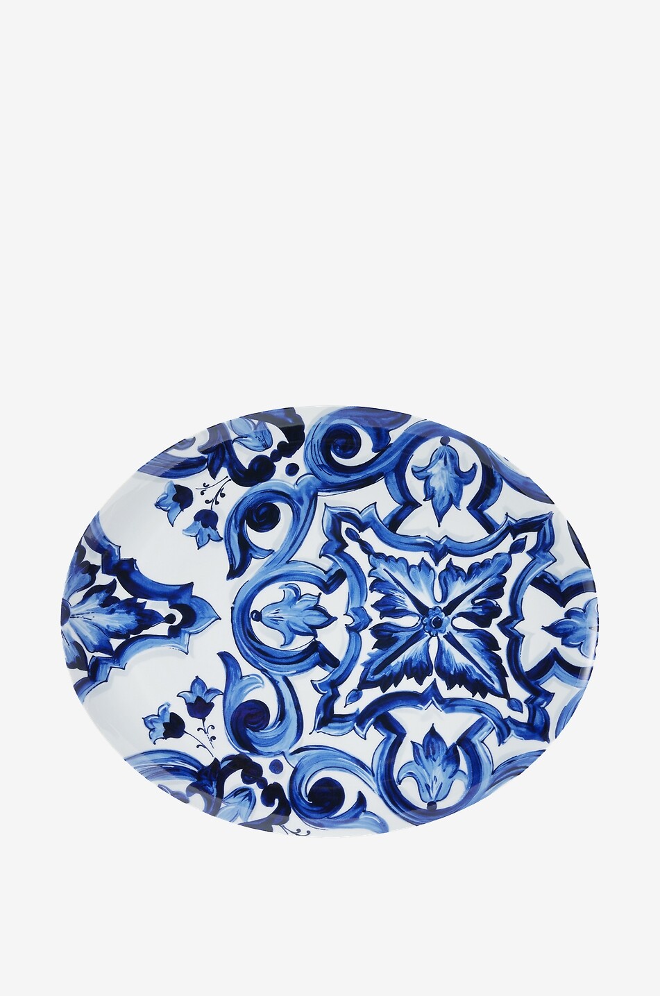 DOLCE & GABBANA Grand plateau de service en porcelaine Blue Mediterraneo Maison BLEU FONCE 1