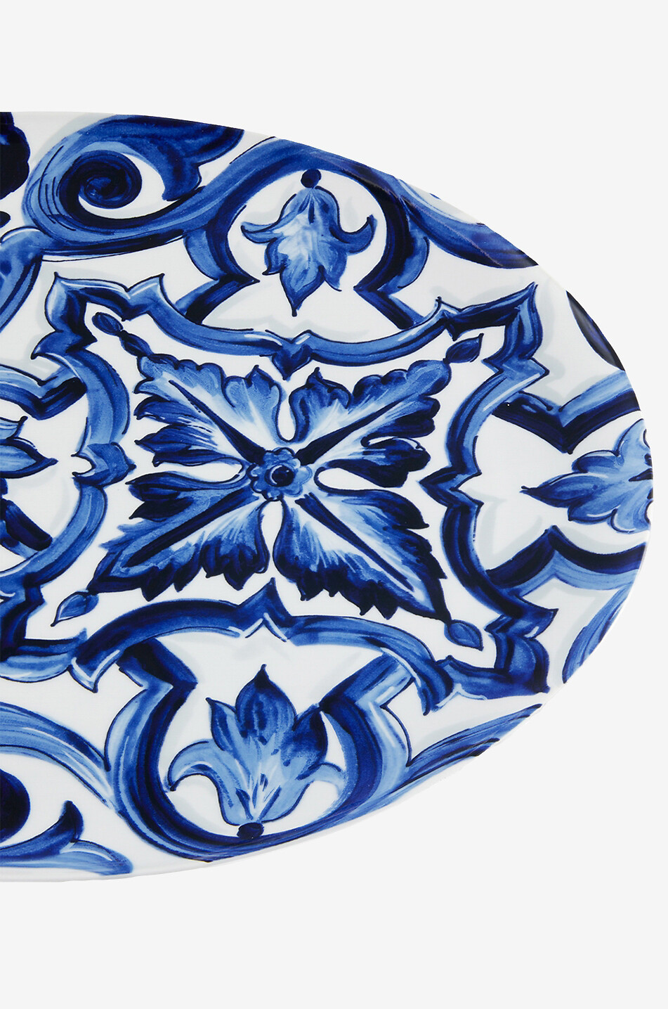 DOLCE & GABBANA Grand plateau de service en porcelaine Blue Mediterraneo Maison BLEU FONCE 4