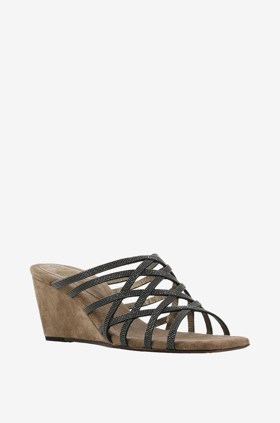 Monile 65 suede wedge mules